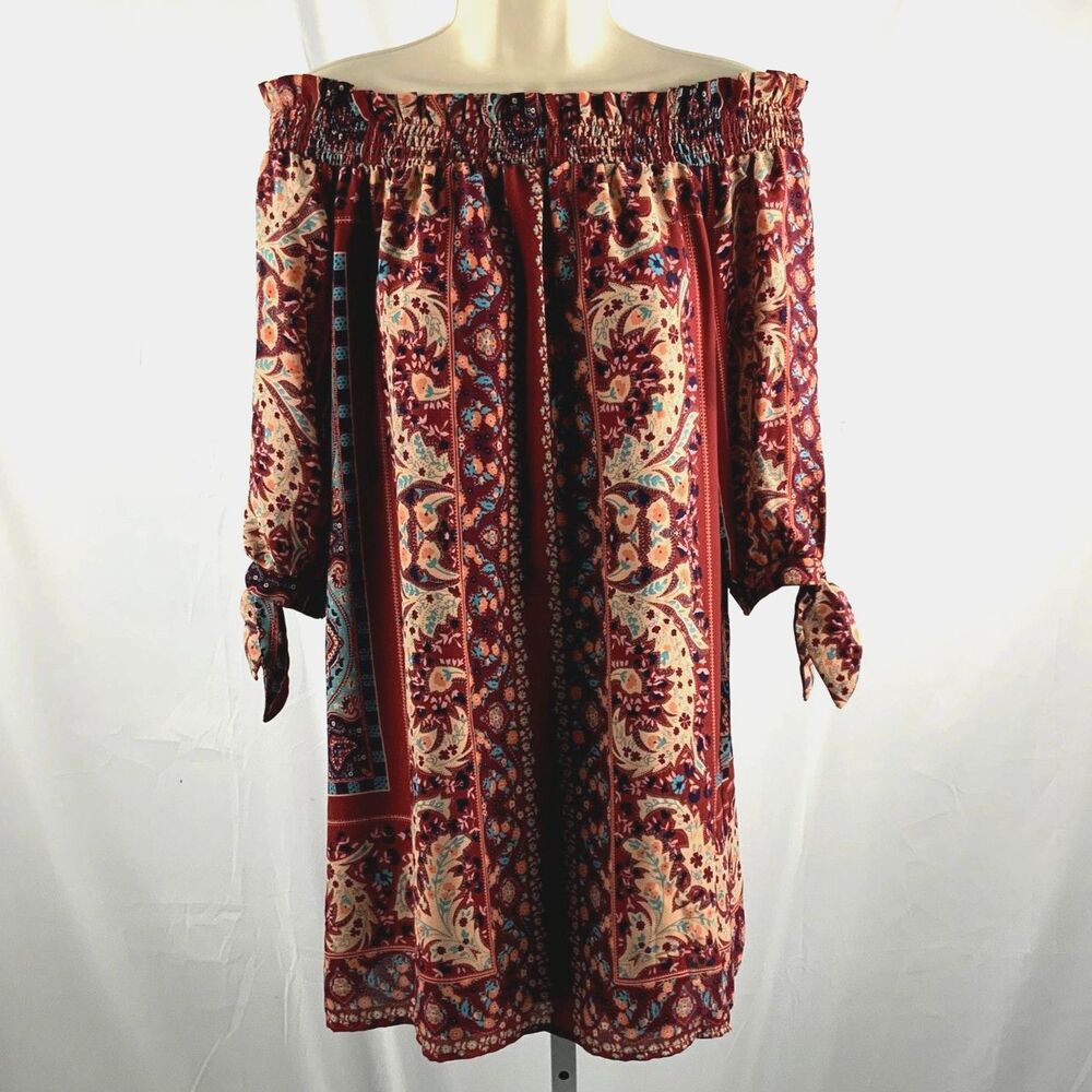 BOHO Versatile Split Sleeve Dress/Top by City Triangles Size M